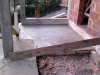 2013-04-04-18h12; Day67; First stage of concrete outside ground floor at steps