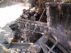 2013-04-06-15h57; Day69; Stone wall being made at entrance