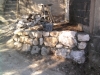 2013-04-15-16h48 Day78; Stone wall complete at Laube