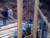 Shuttering going up on the lower level