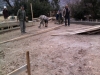 Preparing the base for the main house