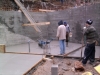Laying the lower level floor
