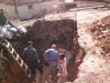 Finishing the hole by hand - 15 m3