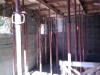 Propping up the lower level roof
