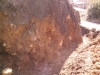Base cut for the second phase of the retaining wall