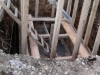 Shuttering in place for the rain water tank