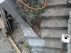 Access steps after the 2nd section of retaining wall is finished