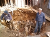 Septic tank at halfway stage