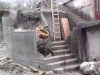 Shuttering away from 2nd section of retaining wall