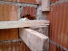 2013 03 01 16h59 Day 33 Hole through brick to support staging
