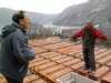 2013-03-20-17h33; Day52; Vasko and electrician on top of the house